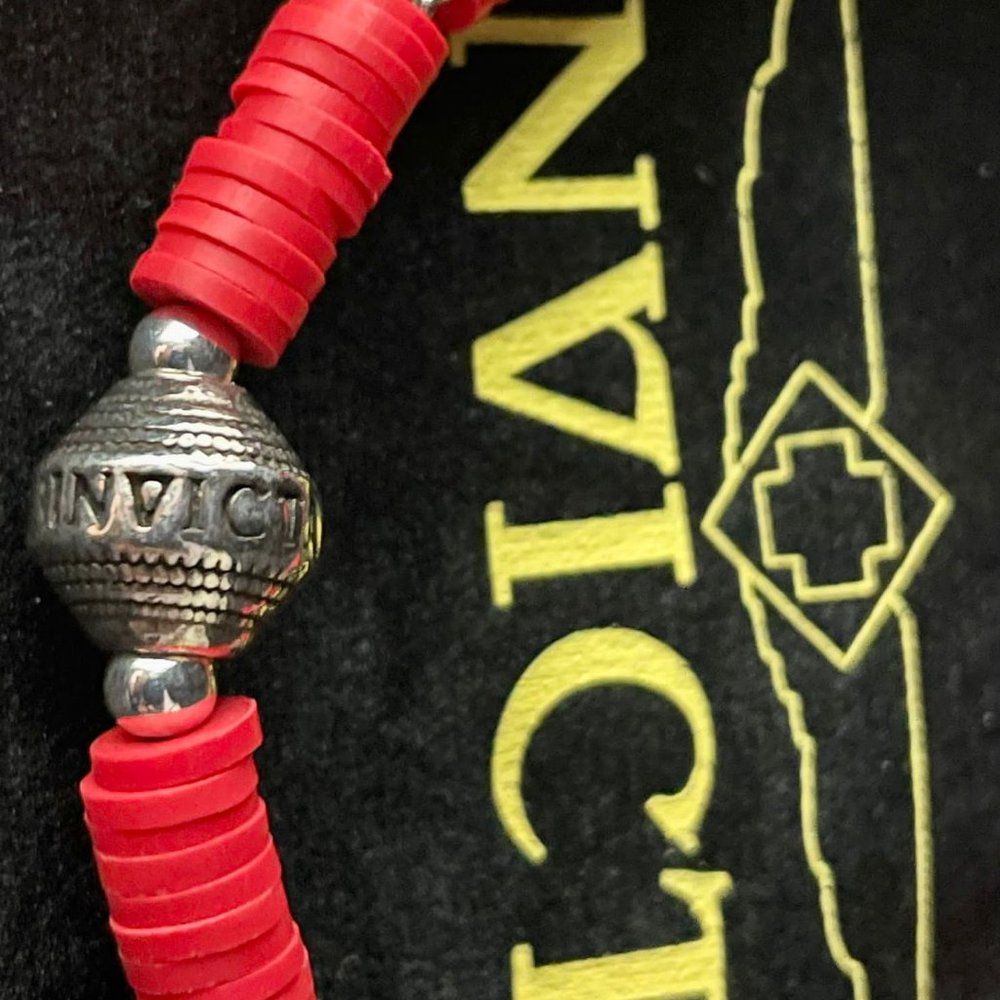 NEW Invicta Red Elements Rubber Bracelet For 8 Inches Wrist - Picture 7 of 9